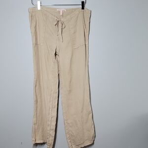 Victoria's Secret low rise Y2K Linen straight leg pants size 4